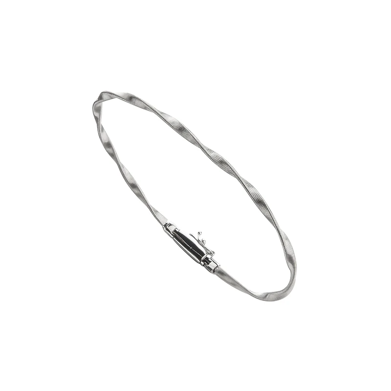 Marrakech White Gold Bangle