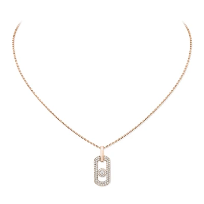So Move Rose Gold and Diamond Pavé Pendant