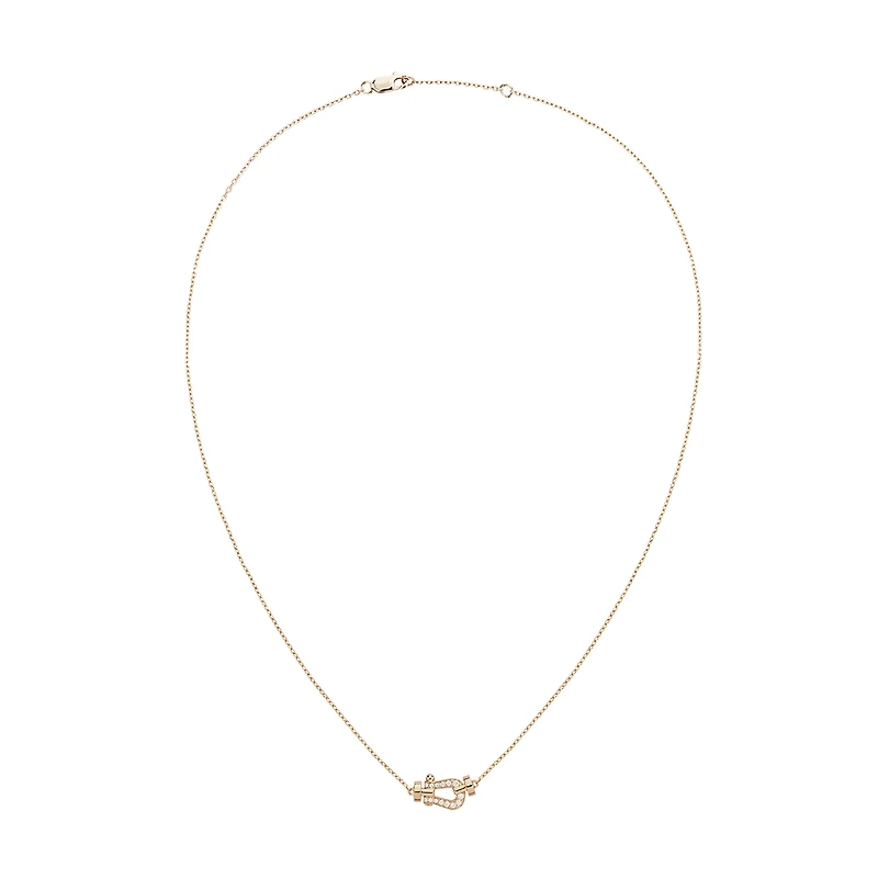 Force 10 Small Rose Gold and Diamond Pavé Pendant