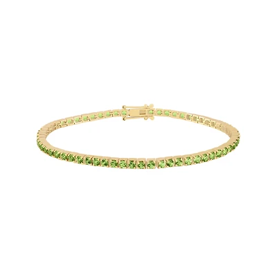 Peridot Line Bracelet