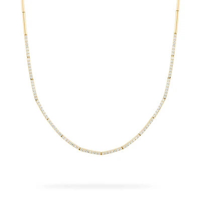 Yellow Gold and Diamond Riviera Necklace
