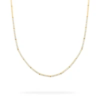 Yellow Gold and Diamond Riviera Necklace
