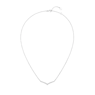 Josephine Aigrette White Gold and Diamond Pavé Pendant