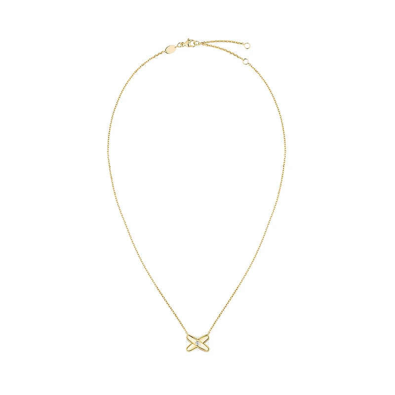 Jeux De Liens Yellow Gold and Diamond Pendant