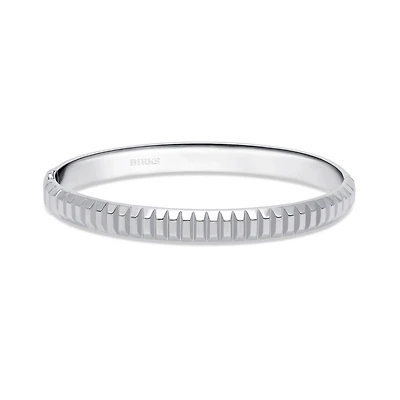 Silver Textured Bangle, Small