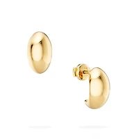 Yellow Gold Bombe Earrings