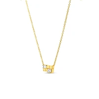 Alexandria Yellow Gold and Diamond Pendant