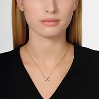 Jeux De Liens Rose Gold and Diamond Pendant