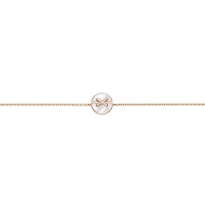 Jeux De Liens Harmony Rose Gold, Mother-of-Pearl and Diamond Bracelet