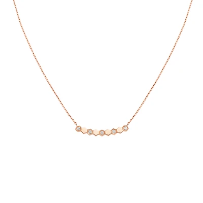 Bee de Chaumet Rose Gold and Diamond Pendant