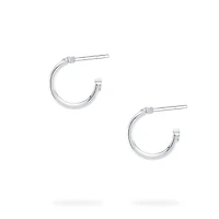 15 mm Sterling Silver Hoop Earrings