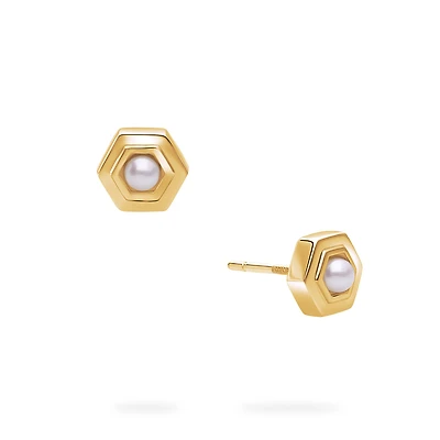 Yellow Gold Birthstone Earrings