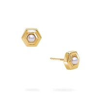 Yellow Gold Birthstone Earrings