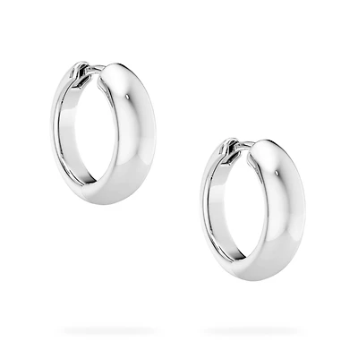 Silver Hoop Earrings, 18MM