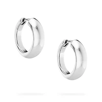 Silver Hoop Earrings, 18MM