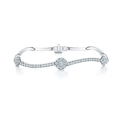 Curved Diamond Bracelet