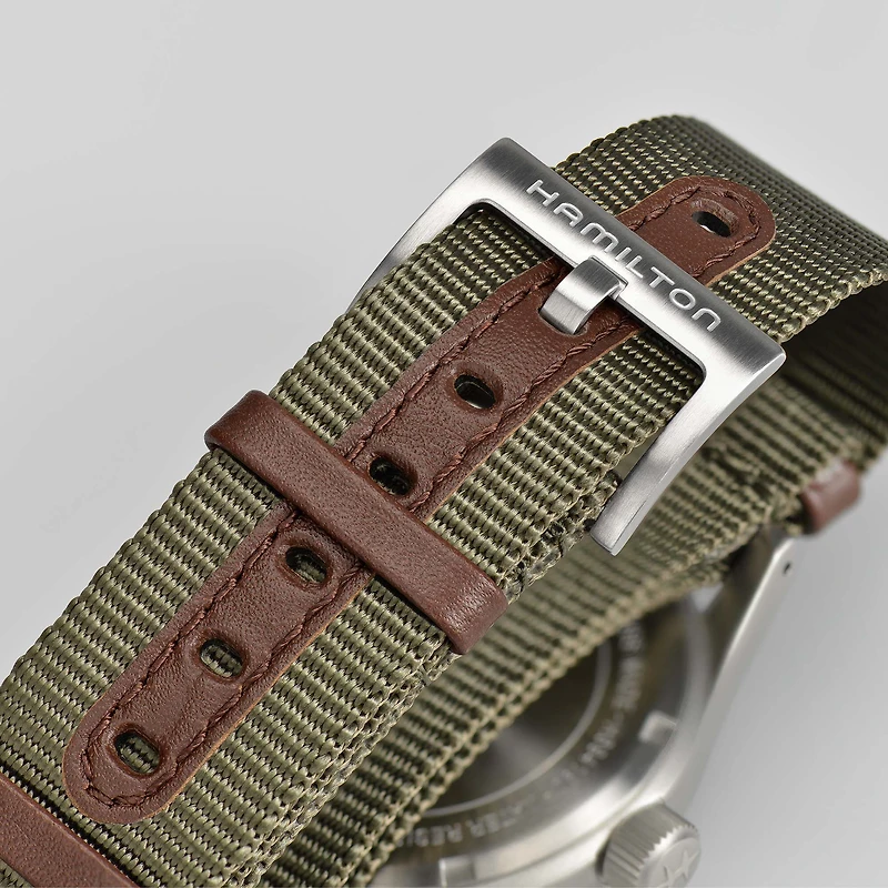 Khaki Field Manual 38 mm Stainless Steel