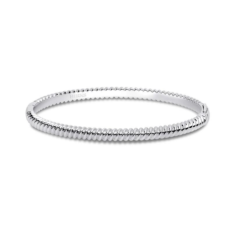 Silver Spiral Bangle, Small