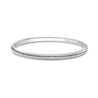 Silver Spiral Bangle, Small