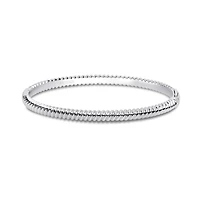 Silver Spiral Bangle, Small