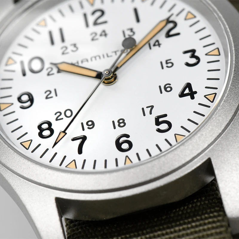 Khaki Field Manual 38 mm Stainless Steel