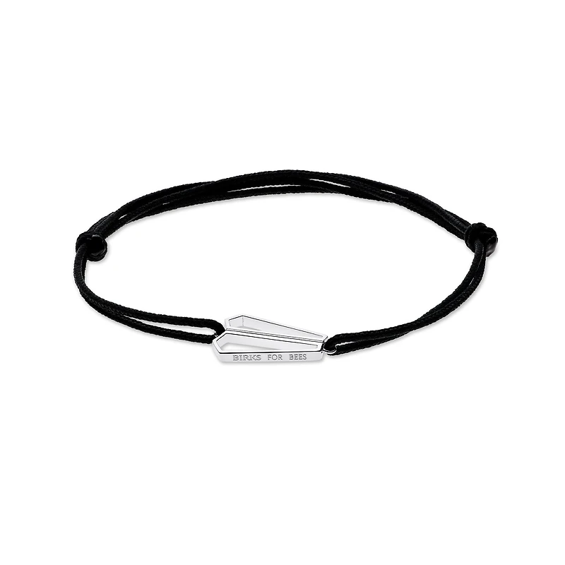 Sterling Silver Charity Cord Bracelet