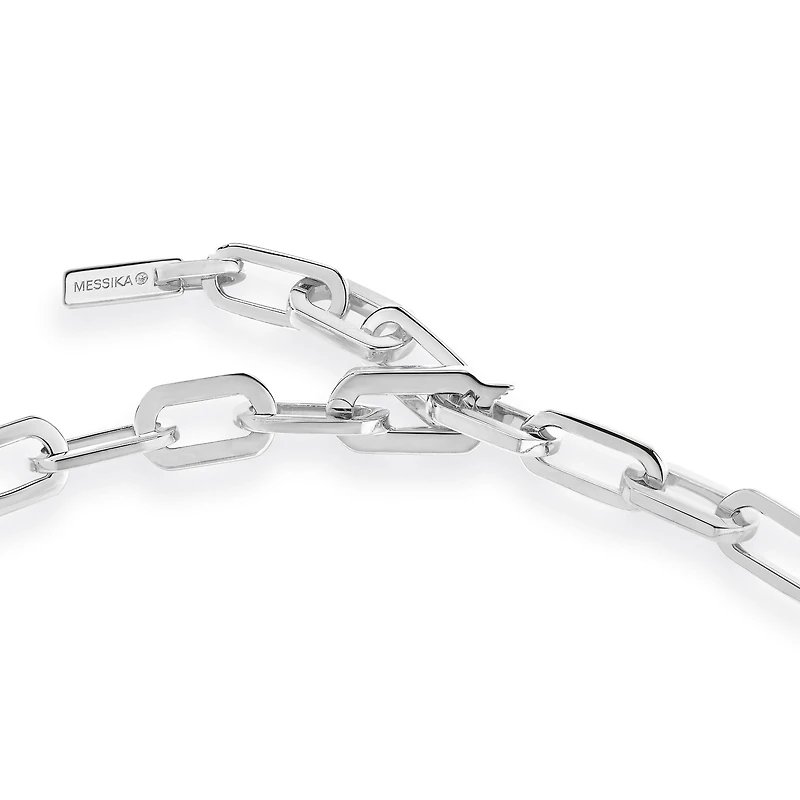 Move Link White Gold and Diamond Necklace