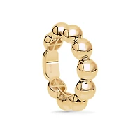 Yellow Gold Beaded Ring 5