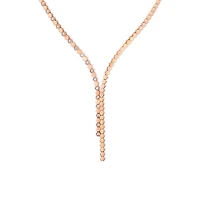 Bee de Chaumet Rose Gold Diamond Asymetrical Necklace