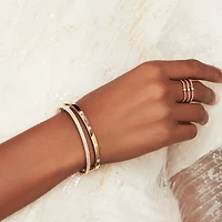 Kate Yellow Gold and Diamond Bangle