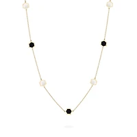 Mother-of-Pearl and Onyx Necklace