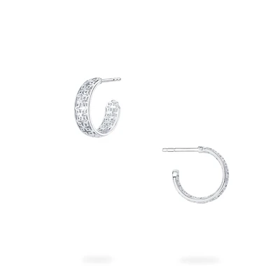 15 mm Sterling Silver Hoop Earrings