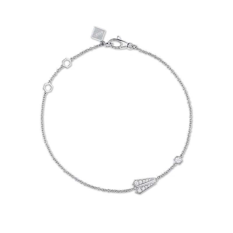 One Element, 18K White Gold and Diamond Bracelet