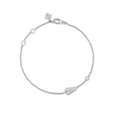 One Element, 18K White Gold and Diamond Bracelet