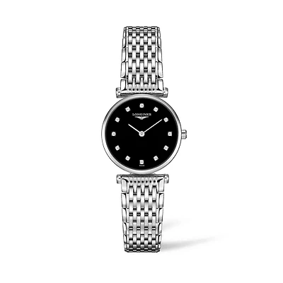 La Grande Classique Quartz 24 mm Stainless Steel and Diamond