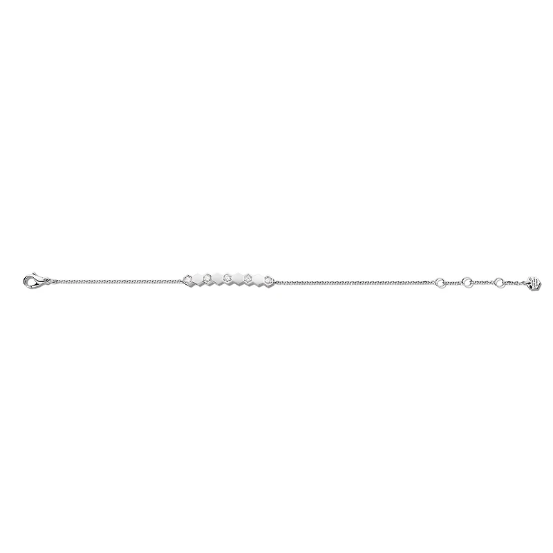 Bee de Chaumet White Gold and Diamond Bracelet