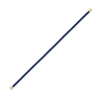 Yellow Gold Plated Stainless Steel Medium Blue Cable