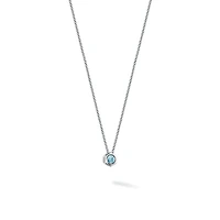 Aquamarine and Silver Pendant