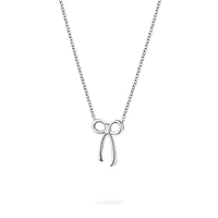 Sterling Silver Bow Pendant Necklace for Kids