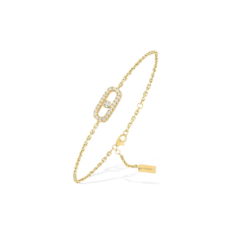 Care(s) Yellow Gold and Diamond Pavé Bracelet