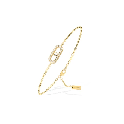 Care(s) Yellow Gold and Diamond Pavé Bracelet