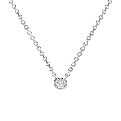 Sterling Silver and Diamond Pendant