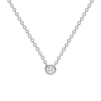 Sterling Silver and Diamond Pendant