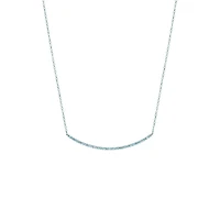 Diamond Curved Bar Necklace