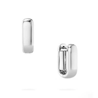 Silver U-Shape Huggies