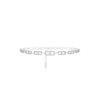 Move Uno Link White Gold and Diamond Pavé Choker
