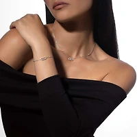 Move Uno White Gold and Diamond Pavé Pendant