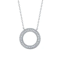 Diamond Pendant Round in White Gold