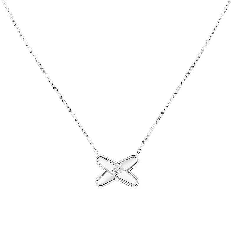 Jeux De Liens White Gold and Diamond Pendant