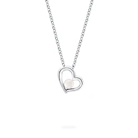 Freshwater Pearl Heart Pendant for Kids